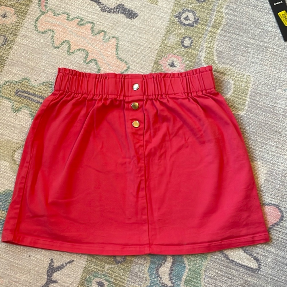 Bright dark pink cotton skirt!
